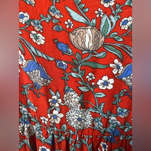 Natural Life Red Floral Dress - Picture 4 of 8